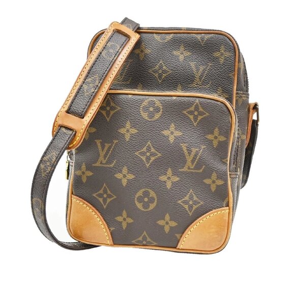 LOUIS VUITTON Amazon Shoulder Bag Monogram Leather Brown M45236 80TA039 - Picture 1 of 16